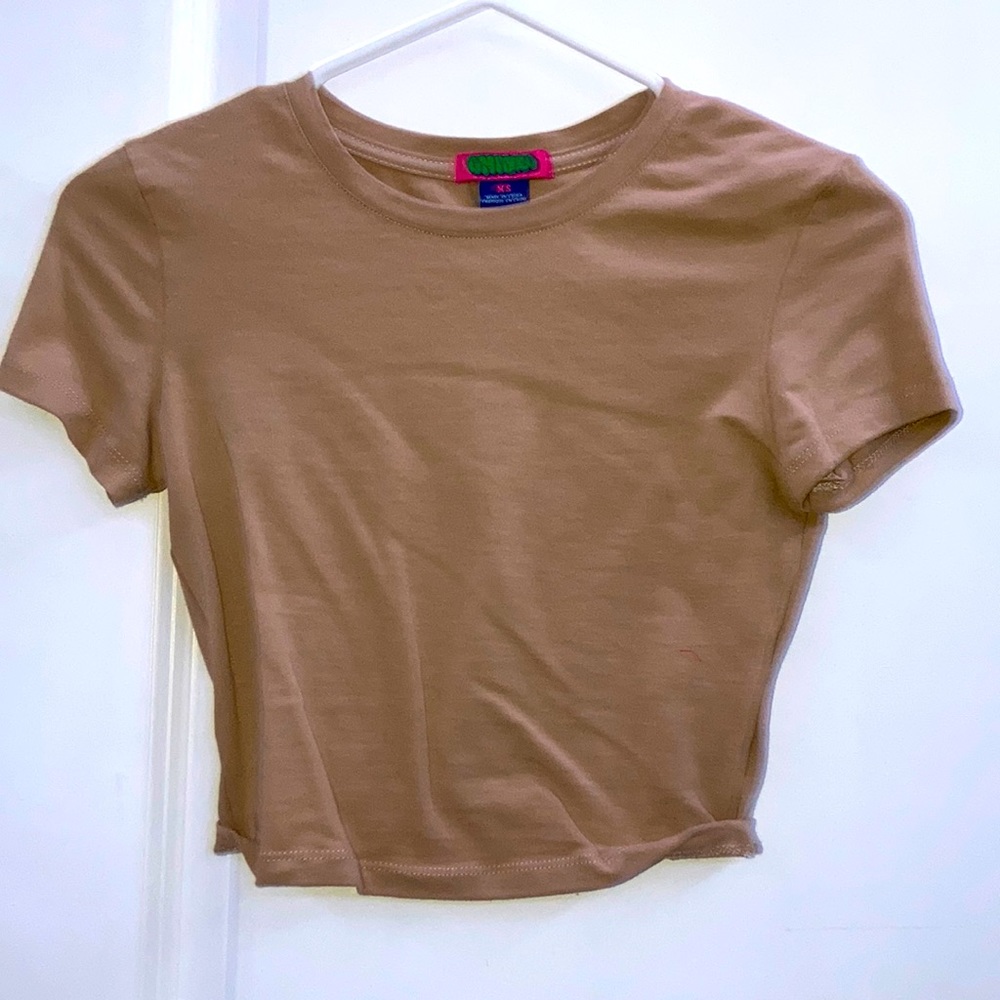 Brown/tan Empyre crop top